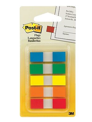 272 assorted flags NEW 5 POST-IT FLAG Combo pack ~ 683-XLT LOT of FIVE